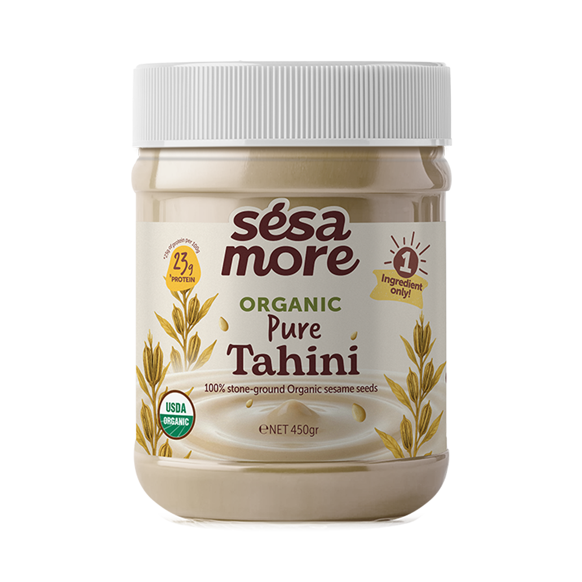 Organic Pure Tahini - Jar