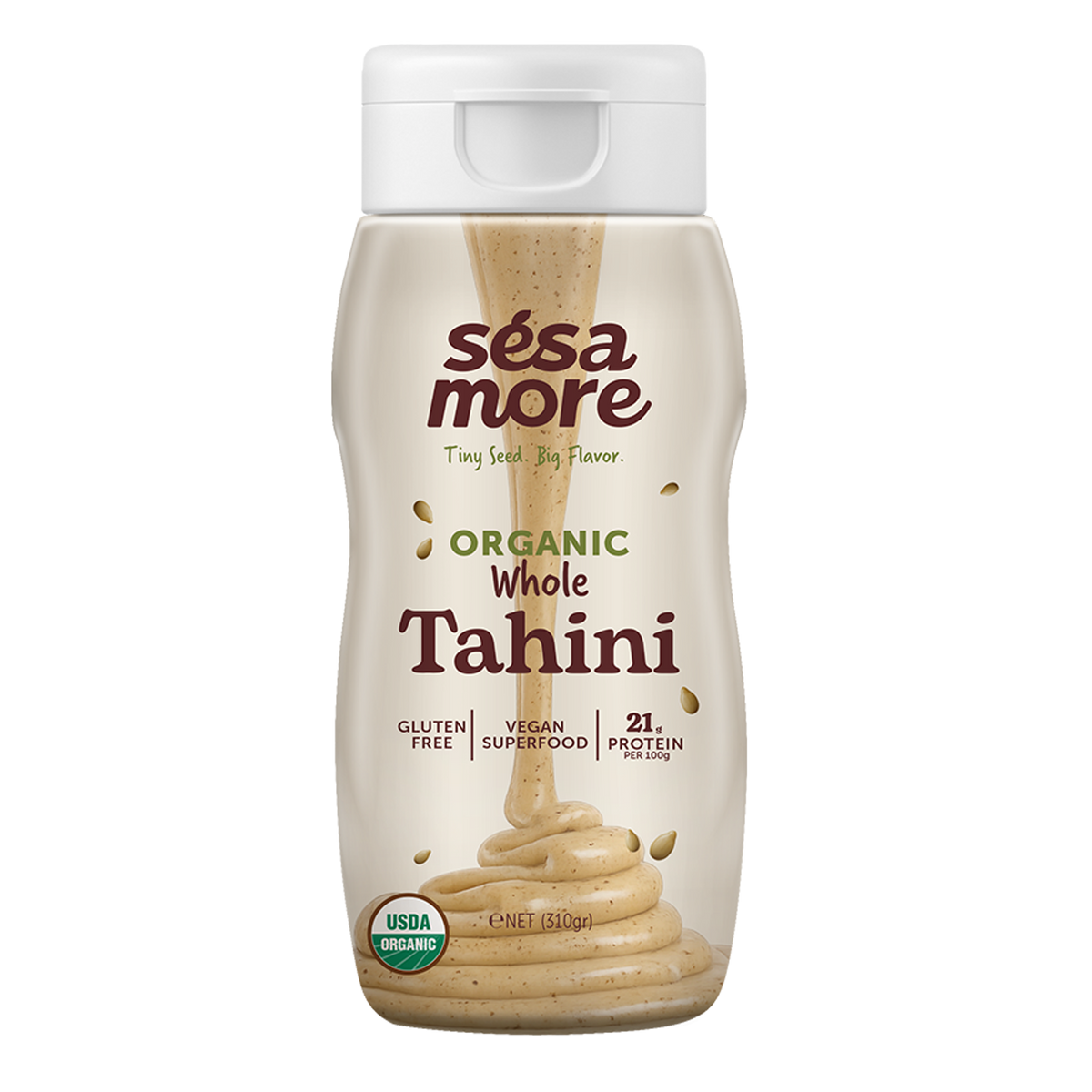 Organic Whole Tahini - Squeeze Bottle